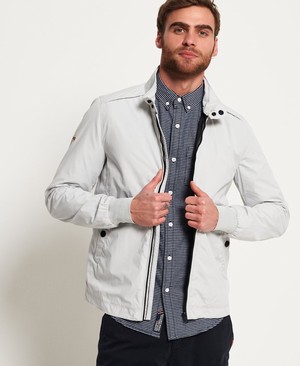 Superdry Premium Iconic Harrington Férfi Kabát Szürke | TQUGN9837